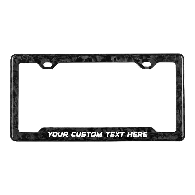 Custom Carbon Fiber License Plate Frame