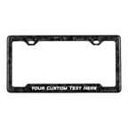 Custom Carbon Fiber License Plate Frame