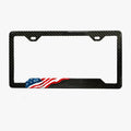 America Flag Wavy Carbon Fiber Plate Frame