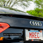 Custom Carbon Fiber License Plate Frame