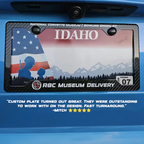 Custom Carbon Fiber License Plate Frame