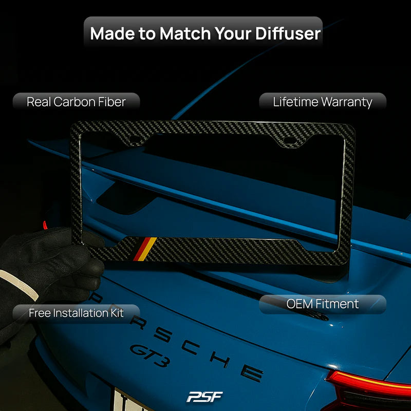 German Flag Plate Frame