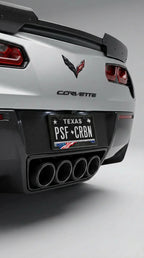 America Flag Wavy Carbon Fiber Plate Frame
