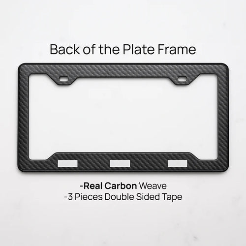 America Flag Wavy Carbon Fiber Plate Frame
