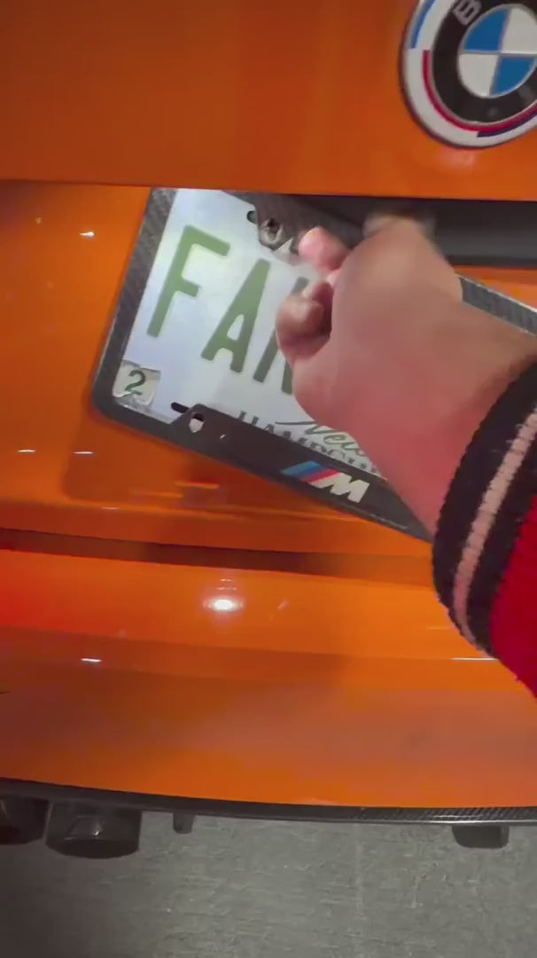 Custom Carbon Fiber License Plate Frame