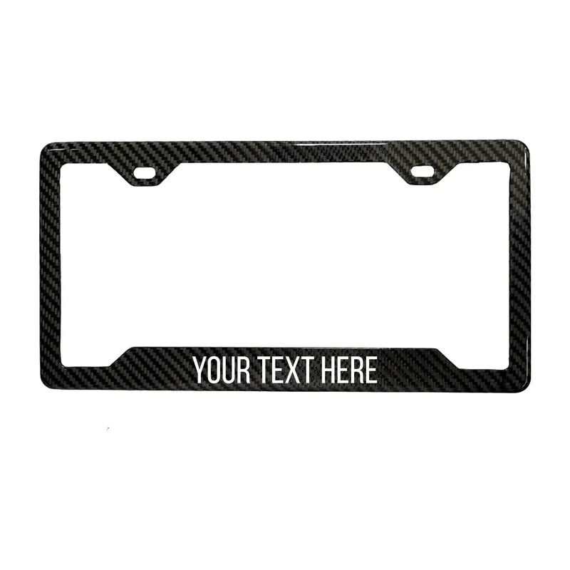 Custom Carbon Fiber License Plate Frame