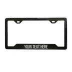 Custom Carbon Fiber License Plate Frame